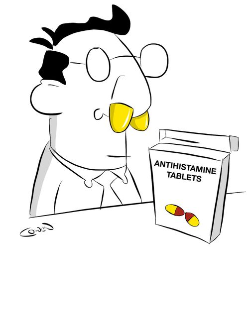 Antihistamine tablets