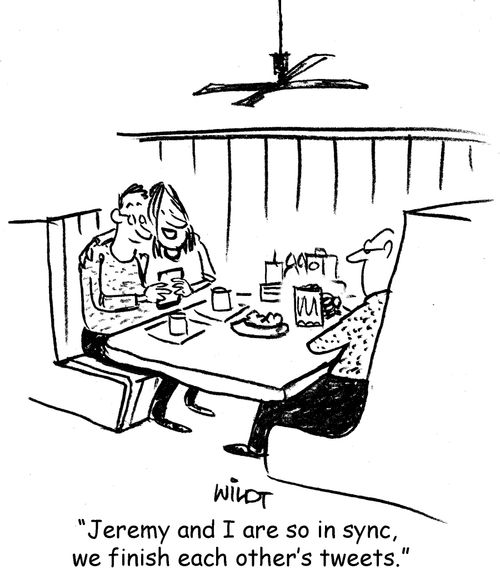 "Jeremy and I are so in sync, we finish each other's tweets."