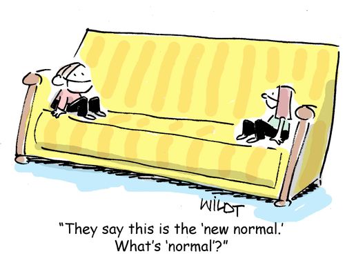 "They say this is the 'new normal.' What's 'normal'?"