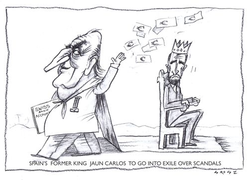 Spain's former King Juan Carlos goes to go exile over scandals