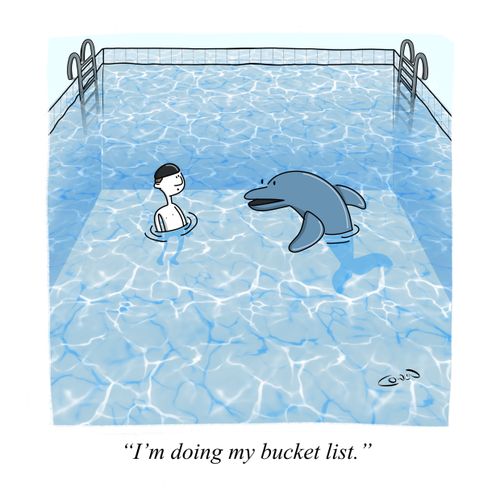 "I'm doing my bucket list."
