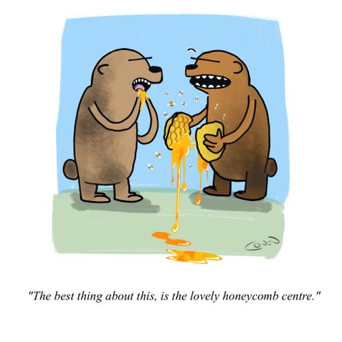  "The best thing about this, is the lovely honeycomb centre."