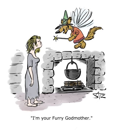 "I'm your Furry Godmother."