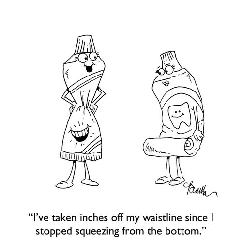 "I've taken inches off my waist since I stopped squeezing from the bottom."