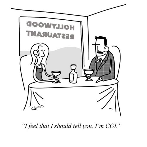 "I think I should tell you, I'm CGI."