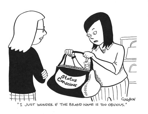 "I just wonder if the brand name is too obvious."