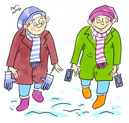Christmas phone gloves