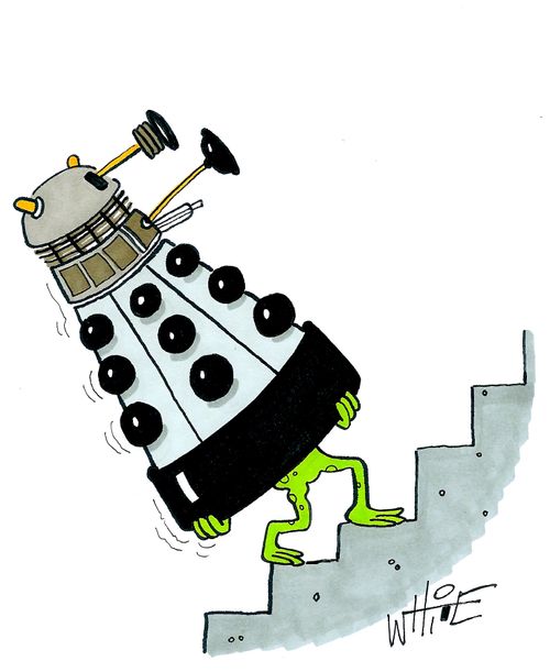 Dalek gets up the stairs...