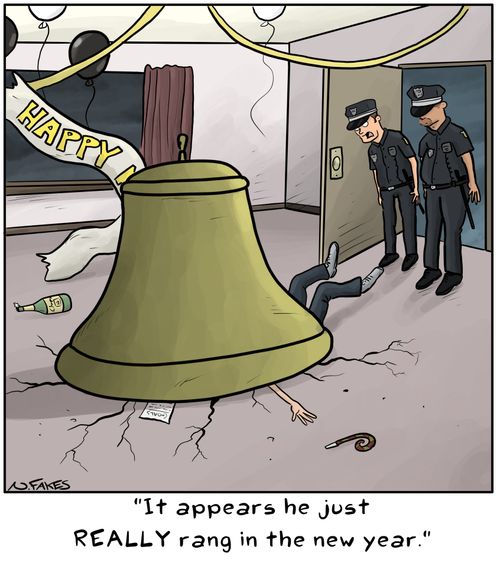"It appears he just really rang in the new year."