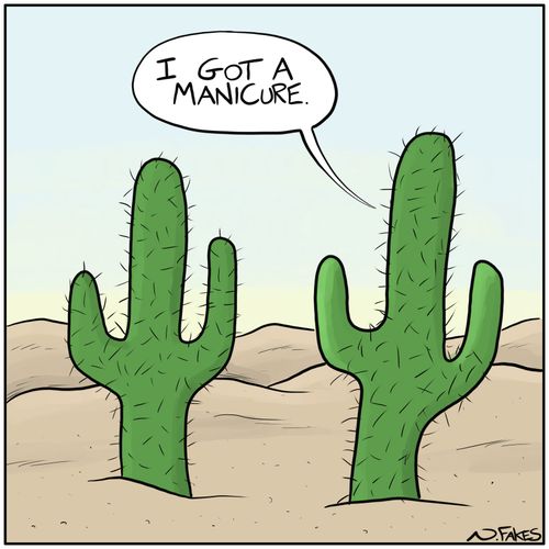 "I got a manicure."