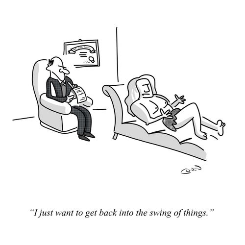 "I just want to get back into the swing of things."