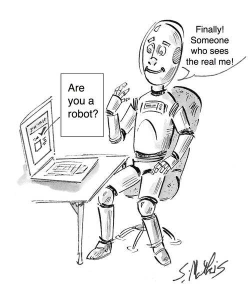 "Are you a robot?"
