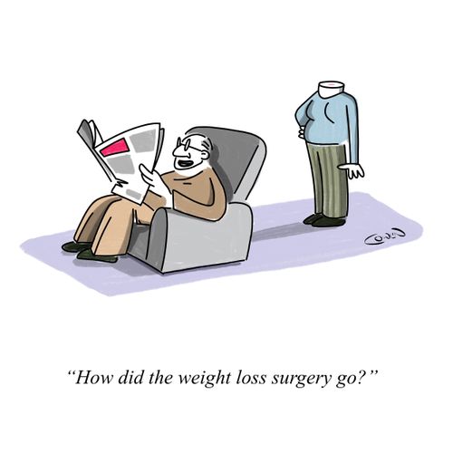 "How did the weight loss surgery go?"