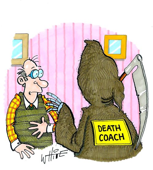 "Death coach..."