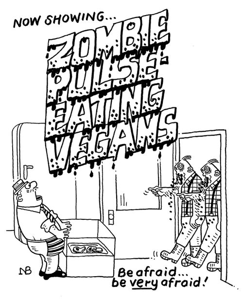 Zombie Pulse Eating Vegans.