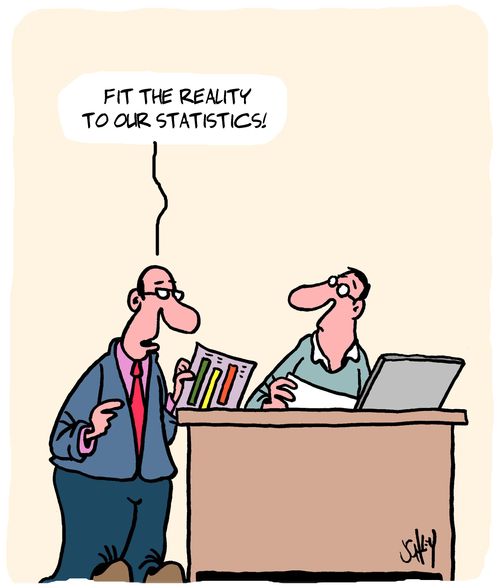 "Fit the reality to our statistics!"