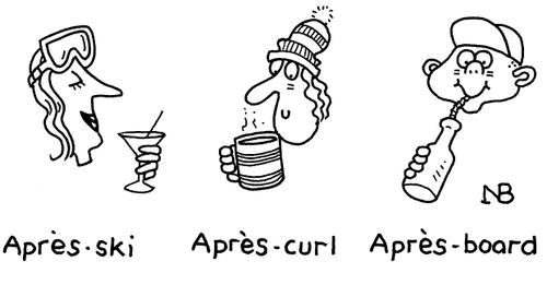 Aprés-ski, Aprés-curl, Aprés board