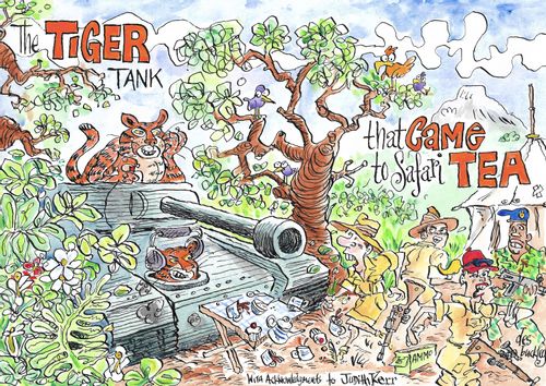The Tiger Tank that came to Safari Tea.