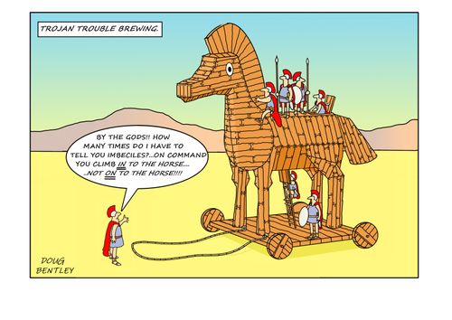 Trojan trouble brewing.