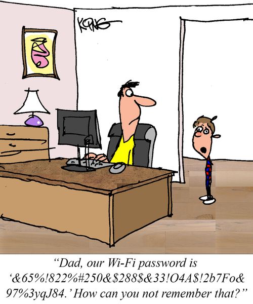 Impossible Wi-Fi Password.
