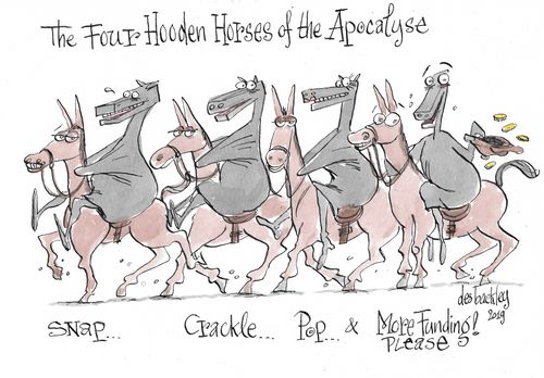 Four Hooden Horses of the Apocalypse 