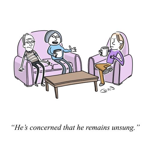"He's concerned that he remains unsung."