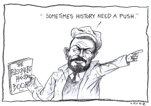 "Sometimes history needs a push."
