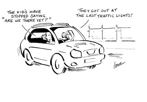 "The kids have stopped saying 'are we there yet?'"