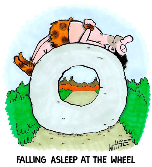 Falling asleep at the wheel...