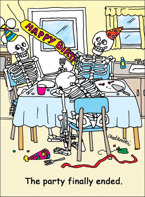 The party finally ended