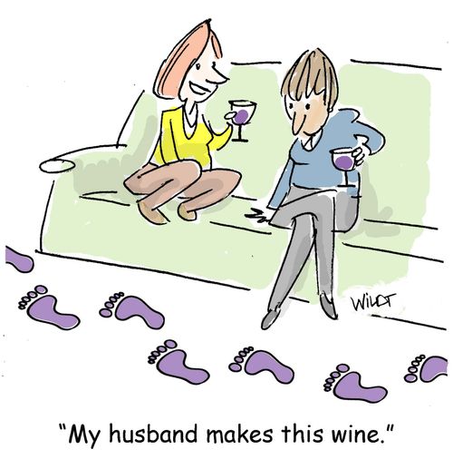 "My husband makes this wine."
