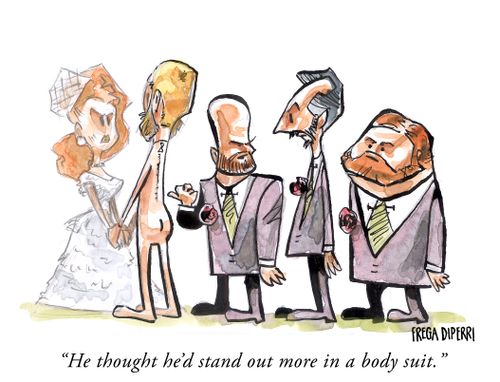 "He thought he'd stand out more in a body suit."