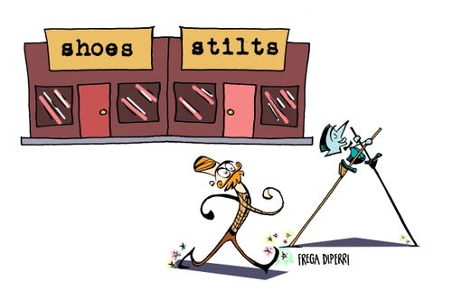 Shoes and Stilts