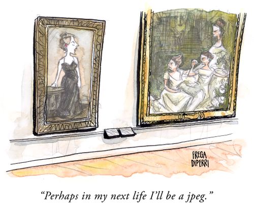 "Perhaps in my next life I'll be a jpeg."