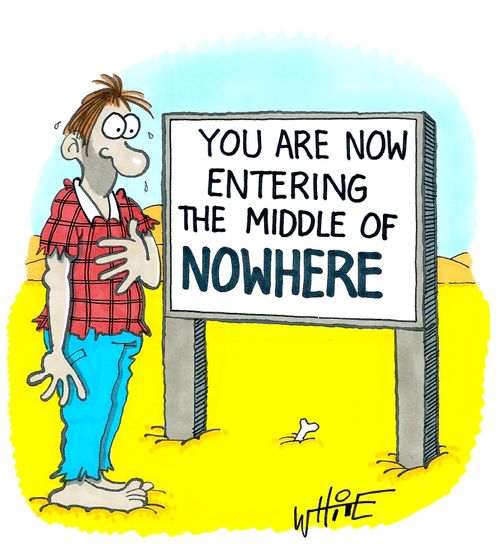 You are now entering the middle of nowhere