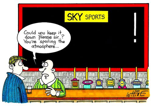 "Could you keep it down please sir..? You're spoiling the atmosphere..."