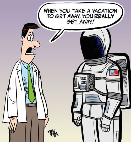 'When you take a vacation to get away, you really get away!'