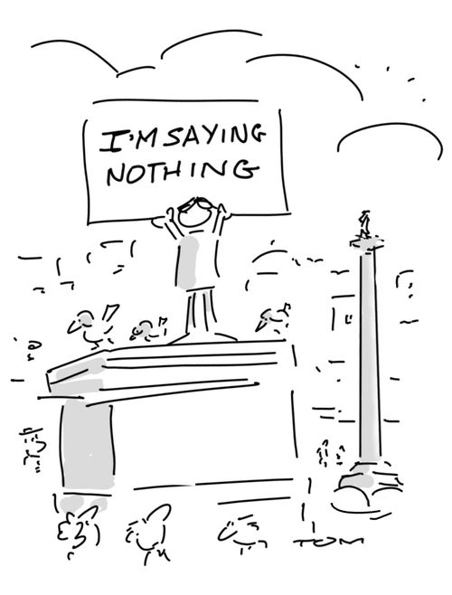 "I'm saying nothing."
