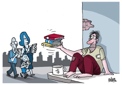 Mobile phones vs books