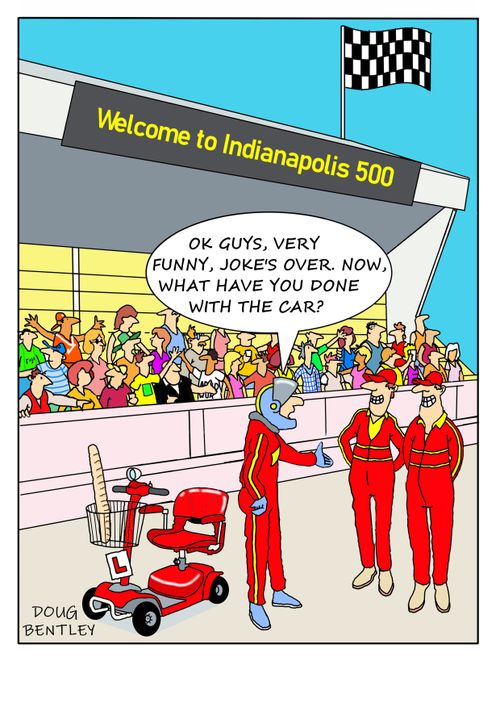 "Ok guys, very funny, joke's over. Now, what have you done with the car?"