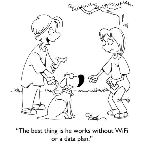 "The best thing is he works without WiFi or a data plan."