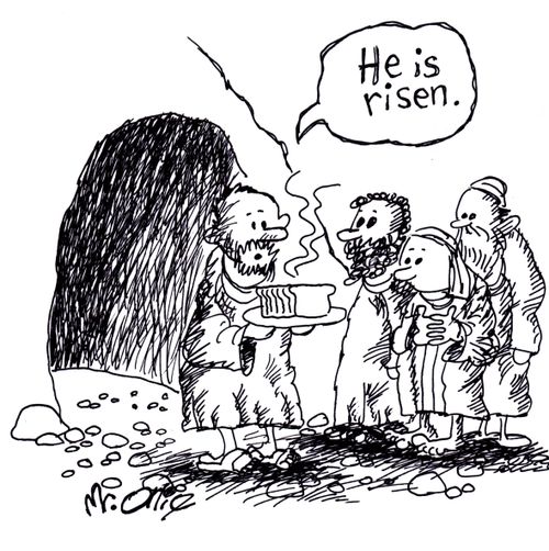 "He is risen."