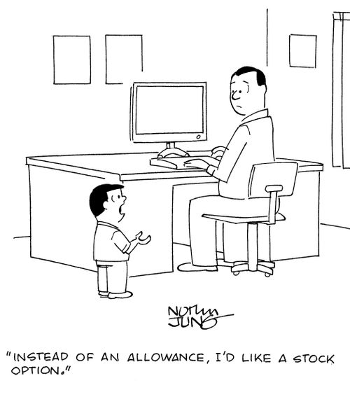 "Instead of an allowance, I'd like a stock option."