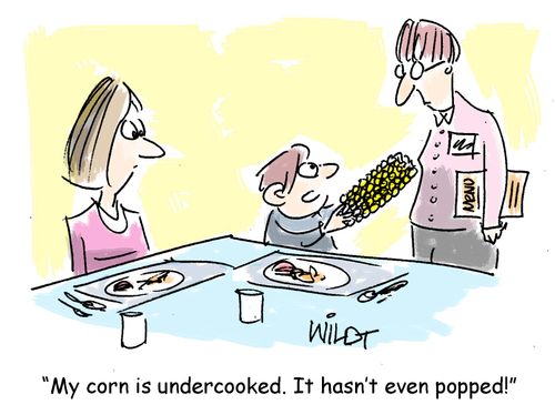 My corn is undercooked. It hasn't even popped!