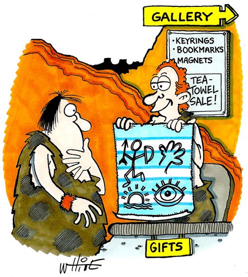 Gift shop tea-towel...