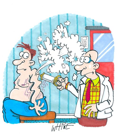 Arm puncture...