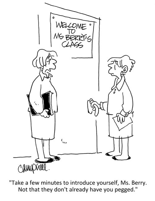 "Take a few minutes to introduce yourself, Ms. Berry. Not that they don't already have you pegged."
