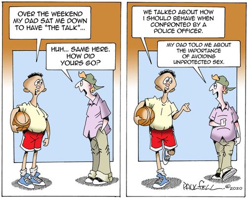 "Over the weekend my dad sat me down to have 'the talk'..."