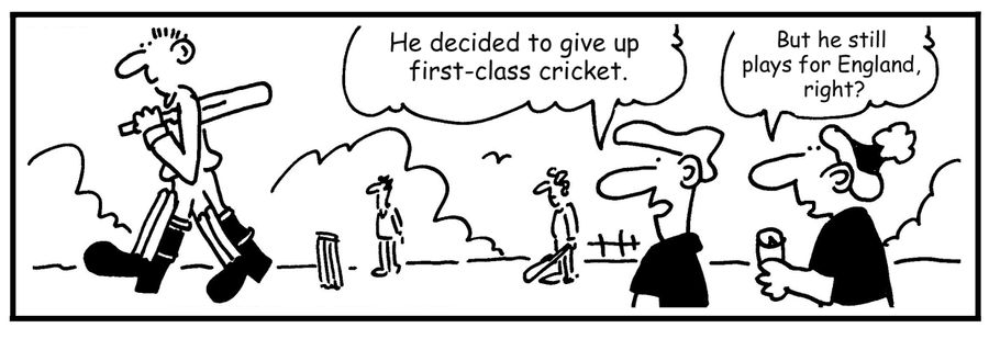 He decided to give up first-class cricket. But he still plays for England, right?