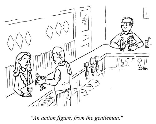 An action figure, from the gentleman.
